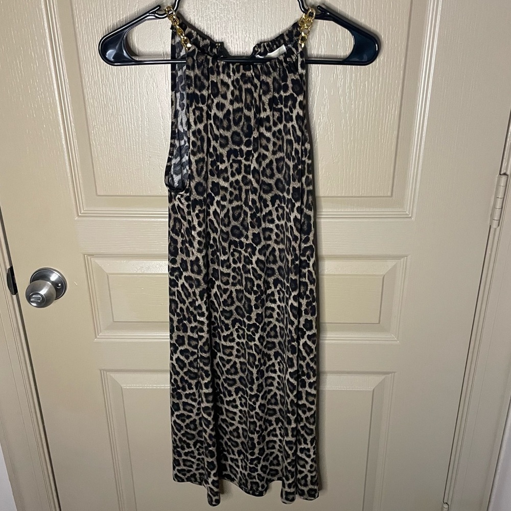MICHAEL Michael Kors Women's Leopard Halter Dress